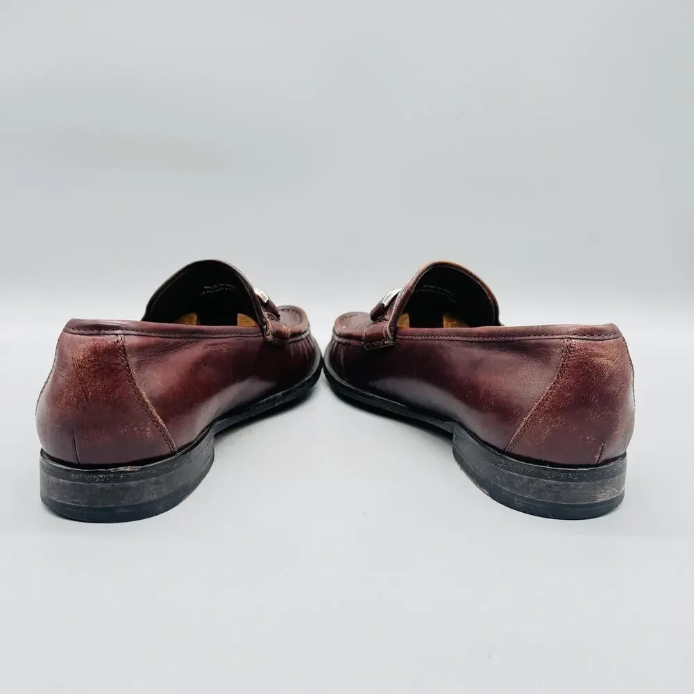 Cole Haan Shoes Mens 8.5 Brown Leather Vtg Air Bit Loafer Casual Preppy 90s